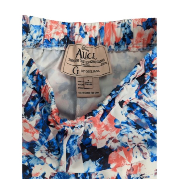 Disney Alice Through the Looking Glass Collection G by Giuliana Floral Pants 4 - Picture 4 of 7